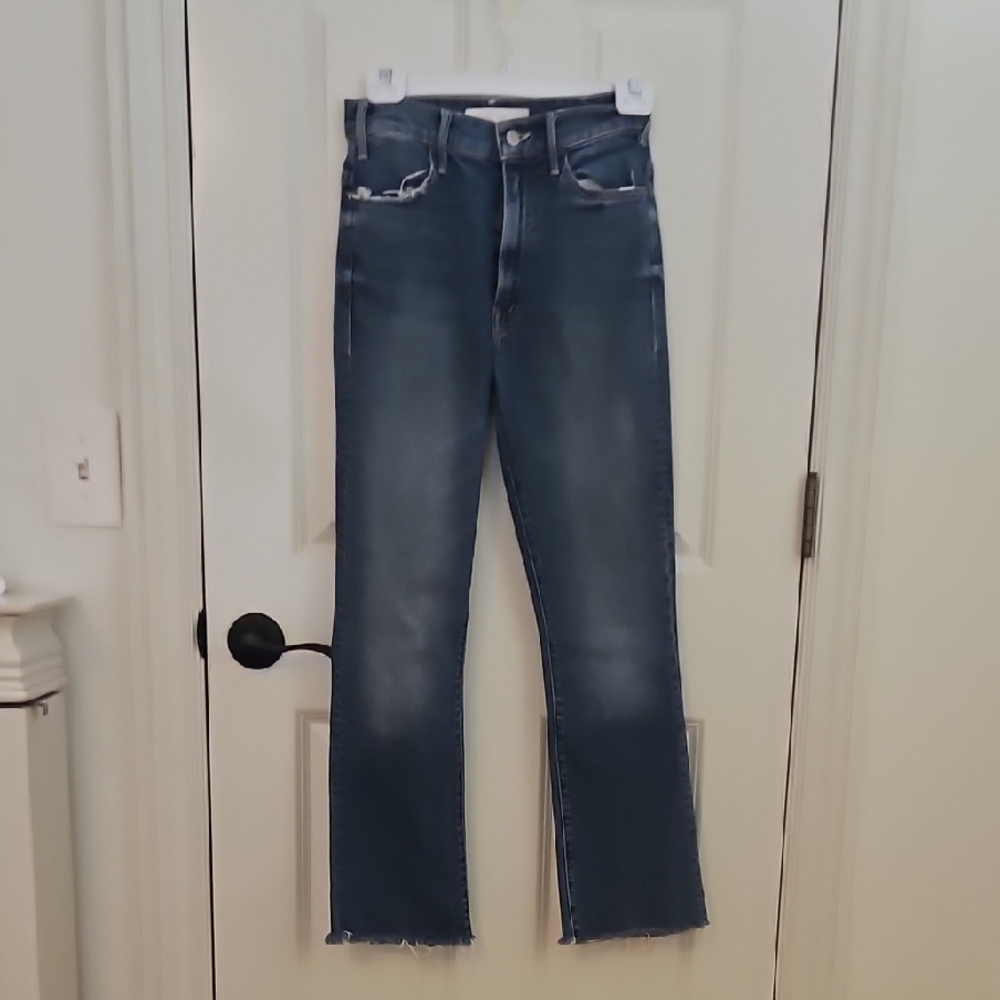 MOTHER Women's Blue Bootcut Jeans